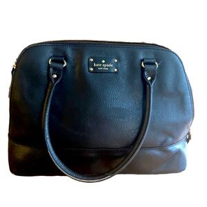 Pre-owned Kate Spade Wellesley Rachelle Black
Leather Satchel Shoulder Bag